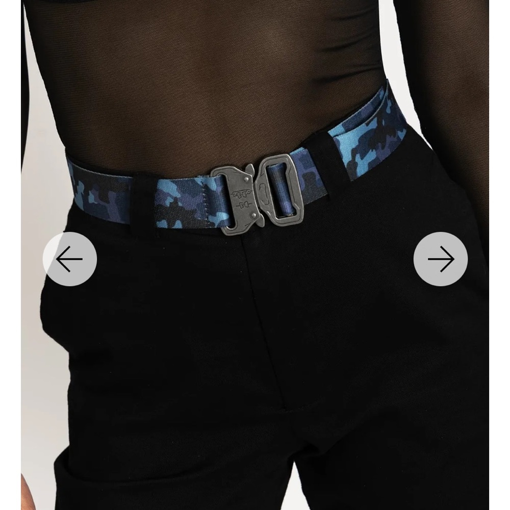 Blackmilk Blue Camo Utility Buckle Belt - Picture 2 of 6